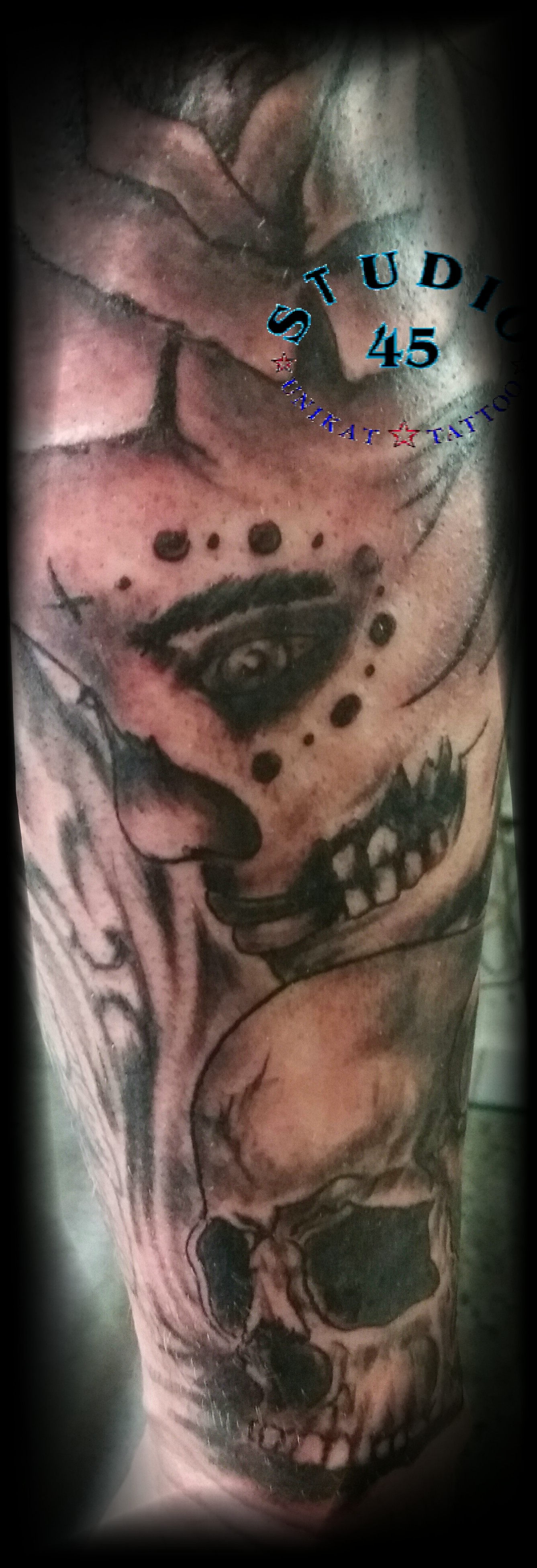 Dark Concept Skull Halbtote Tattoo Recklinghausen STUDIO 45